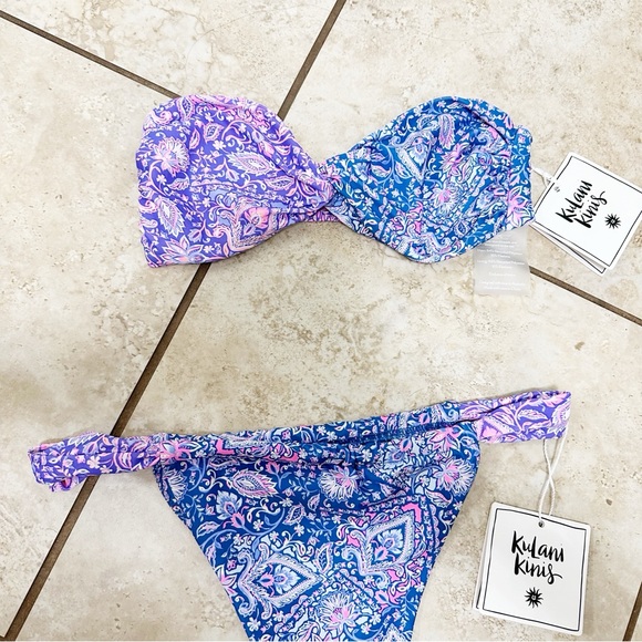 New kulani kinis TWIST BANDEAU BIKINI size XS - Picture 5 of 9